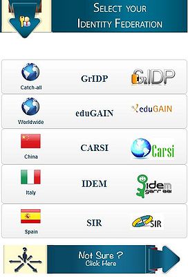 A subset of Identity Federations supported by the CSGF